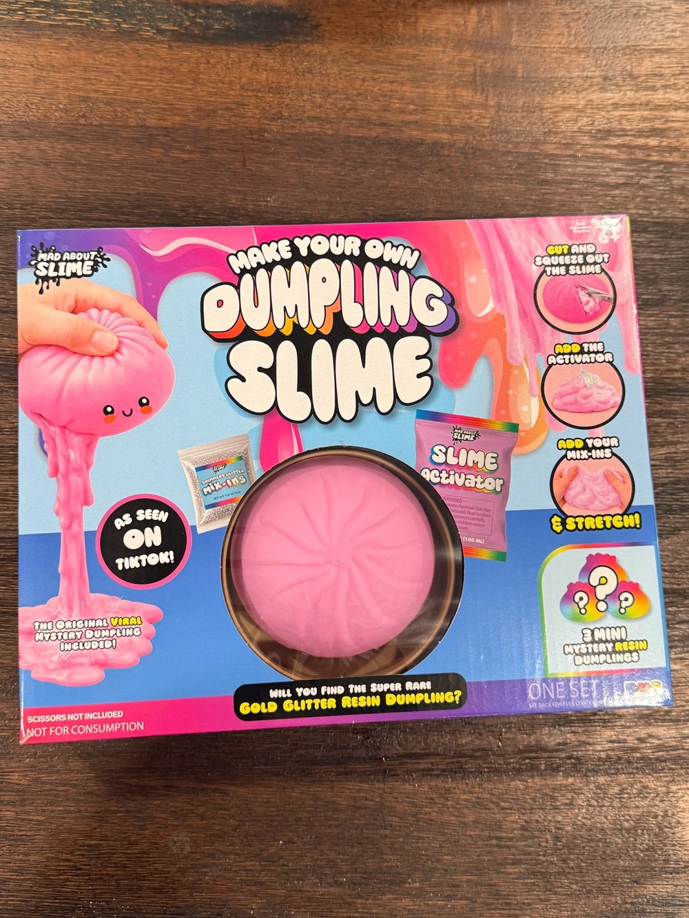 RMS Make Your Own DUMPLING SLIME Kit - PINK 🩷 with Original Dumpling & Basket